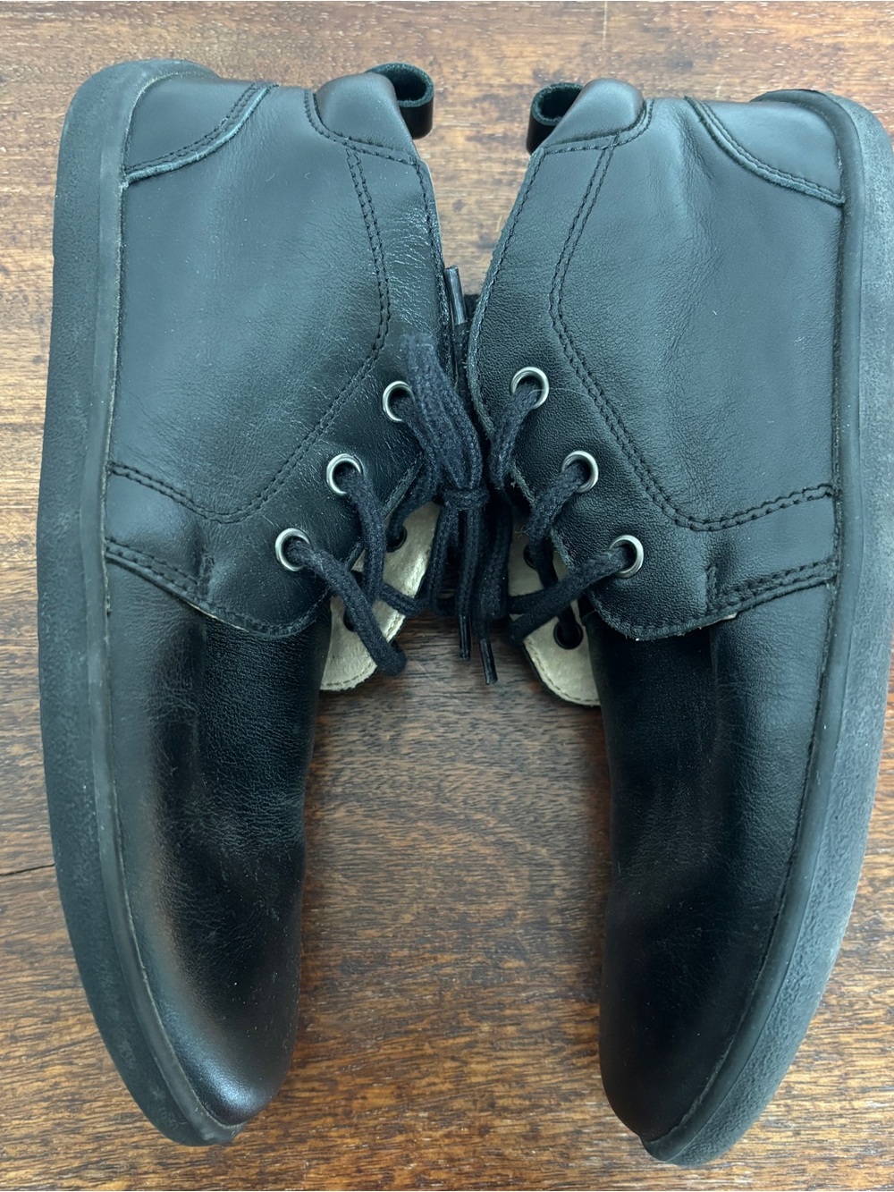 Be Lenka Icon Black Leather Chukka Barefoot Shoes Ankle Boots Unisex Sz EU 38 - Picture 5 of 11